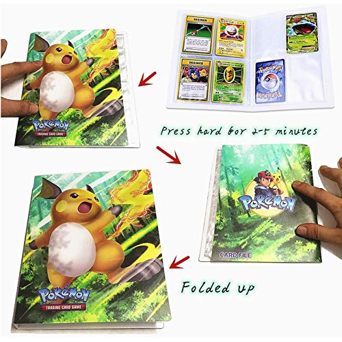 Carpeta de Titular de Tarjetas, Album de cartas, Album de Tarjetas coleccionables, 30 páginas - Puede Contener hasta 240 Tarjetas (RLEIQ)