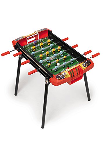 Chicos Strategic Liga Futbolín Infantil con Jugadores Intercambiables y Marcador de Goles, a Partir de 3 años, Color Rojo con Negro, Medidas: 79 cm x 66 cm x 68 cm (72302)