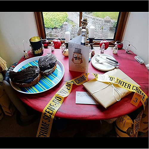 Cinta de Barrera ,Escena Del Crimen - No Entrar (3m), Marcadores para Evidencia Fotográfica pruebas ,del 1 al 10, Tarjetas de 7cm x 4cm (En Inglés).