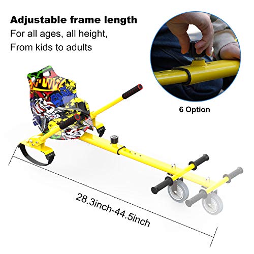 COLORWAY Aiento Kart para Hoverboards de Equilibrio Autom¨¢Tico Compatible con Scooter Electrico 6,5, 8 y 10 Pulgadas (Hip)