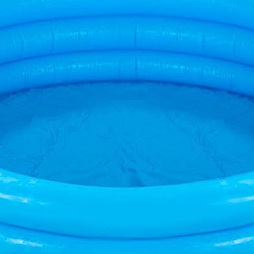 com-four® Piscina Infantil, Piscina Infantil de 3 Anillos en Azul con Parches de reparación, 114x25cm, Aprox. 132 litros