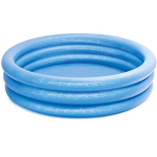 com-four® Piscina Infantil, Piscina Infantil de 3 Anillos en Azul con Parches de reparación, 168x38cm, Aprox. Piscina de 420 litros