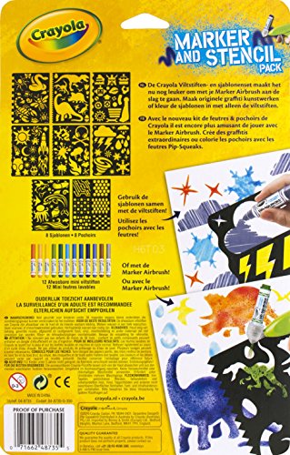 Crayola 04-8735 - Set Recarga Rotuladores y Plantillas Color Spray Boy , color/modelo surtido