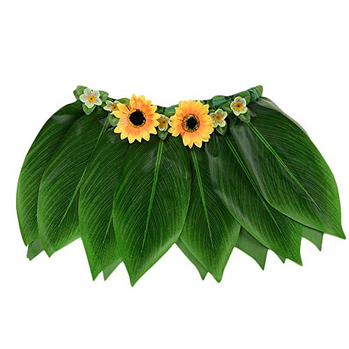Demarkt Hawaii Rock hojas de palma, simulación de hojas secas, para mujer, adecuado para niños y adultos.