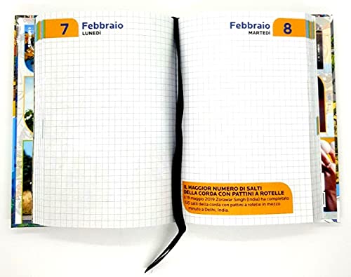 Diario escolar Guinness World Records fechado 2021-2022 Standard + llavero juego cubo + bolígrafo de colores + marcapáginas