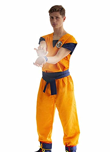 Disfraz Cosplay de Son Goku con símbolo GO | Disfraz Saiyajin | Talla: L