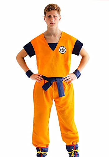 Disfraz Cosplay de Son Goku con símbolo GO | Disfraz Saiyajin | Talla: L