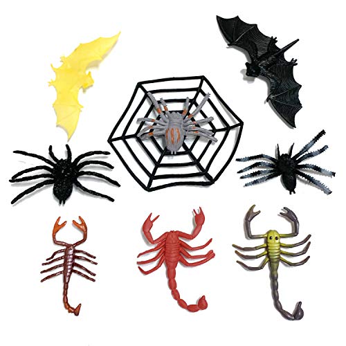 DOITEM 80 Pack Insectos de plástico Figuras Juguetes Surtido Insecto Incluye Multicolor Mariposa Realista para niños Educación Juguetes de Halloween