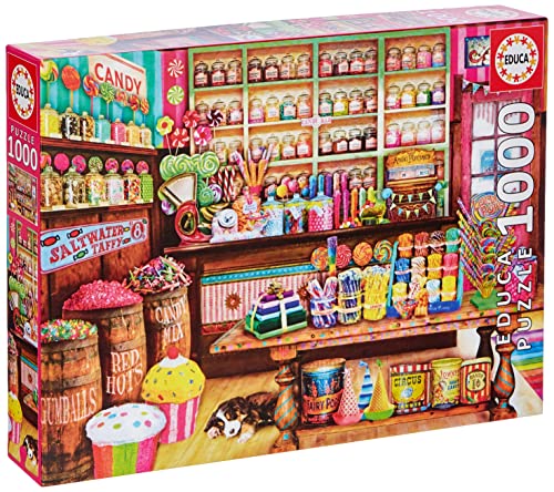 Educa - Tienda de Dulces Puzzle, 1000 Piezas, Multicolor, 1.000 (17104)