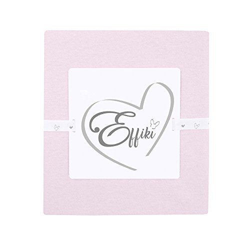 Effiki effiki5901832944881 sábana Bajera para colchón Cambiador, Color Rosa, 50 x 80 cm