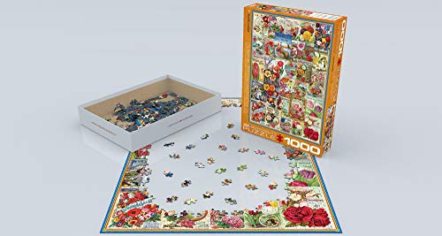 EuroGraphics Rompecabezas quot;Catálogo de Semillas de Flores, 1.000 Piezas, Multicolor