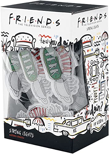 Friends Central Perk Unisex Cadena de luces multicolor, Plastico,