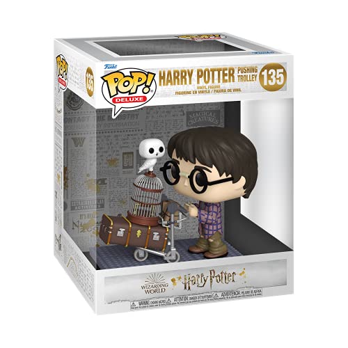 Funko 57360 POP Deluxe Harry Potter Anniversary- Harry Pushing Trolley