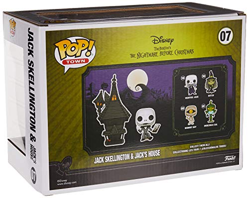 Funko - Pop! Town: Nightmare before Christmas - Jack Figurina de Vinil, Jack's House, Multicolor (42599)