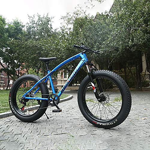 GAYBJ Nieve Bicicletas Doble Freno de Disco de Rueda Ancha de Bicicletas de montaña 26/24 Pulgadas Adulto Fat Tire Crucero de la Playa Fat Tire Bike Nieve de Bicicletas de montaña,A,24 Inch 24 Speed