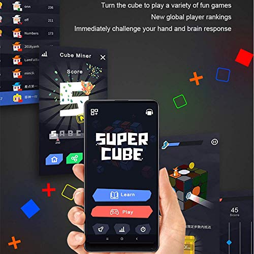 Giiker I3S Super Magic Cube Aprende con diversión - Conexión Bluetooth - Detección de detección - App en Tiempo Real de sincronización, Juguete de Desarrollo Intelectual