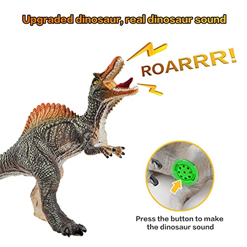 GizmoVine Dinosaurios Juguetes para NiñOs y NiñAs de 2 AñOs en Adelante,4 Piezas de Gran TamañO 28-35 Cm Figuras de Animales Juguetes Educativos para BebéS Animales Juguetes Regalos con Sonido