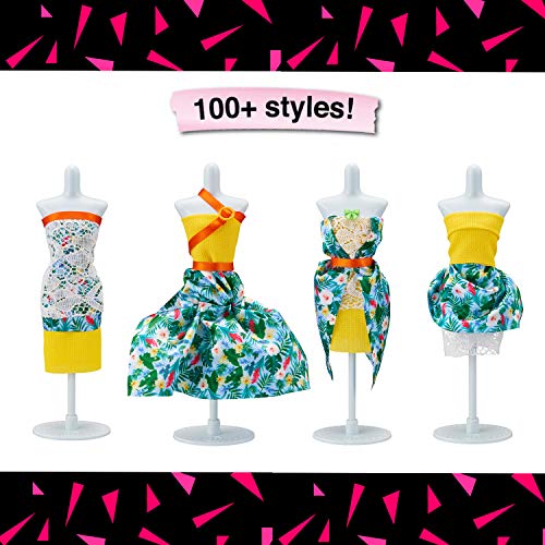 Harumika Diseño de Moda para niños: CREA Tus Propios Looks de Pasarela con Este Kit Creativo, Juego de Torso Individual, Estilo Nature Mood. Incluye maniquí Reutilizable, Tela y Accesorios.
