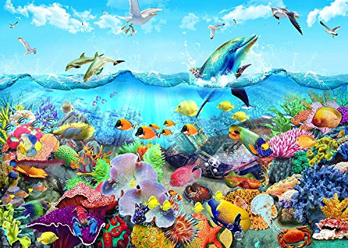 HUADADA Puzzle 1000 Piezas, Puzzle Adultos 70x50cm Coral Bay 1000 Piece Jigsaw Puzzles para Adultos