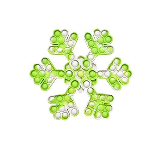 Jiasvad Juguete sensorial para ansiedad con copo de nieve de Navidad, juguete sensorial para aliviar el estrés y herramientas antiansiedad para niños y niñas