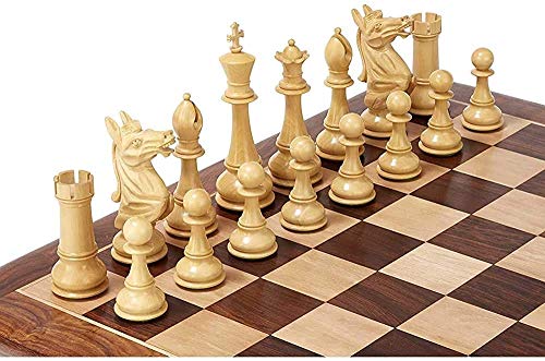 Juego de ajedrez para Viajes, Adultos, niños, Tablero, Juego de ajedrez, Juego de ajedrez de Palisandro y Caja de Almacenamiento, Inteligencia de ajedrez de Altura de Rey de 6", Intercambio e Parte
