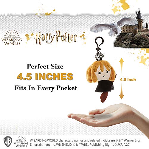 Juego de llaveros de Peluche de Harry Potter - 3 Figuras Lavables de poliéster - Regalos, Accesorios y coleccionables de Harry Potter de PMI, 11.5 cm. (A)