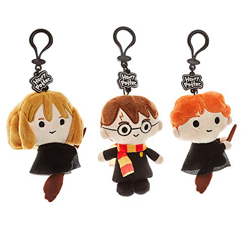 Juego de llaveros de Peluche de Harry Potter - 3 Figuras Lavables de poliéster - Regalos, Accesorios y coleccionables de Harry Potter de PMI, 11.5 cm. (A)
