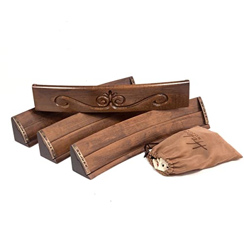 Juego de Rummy Ovalado de Madera Hecho a Mano Que Incluye Bolsa, 100% Madera, Edición de Lujo, Piedras de Melamina, Okey