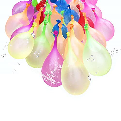 Kaiyingxin Globos de Agua Coloridos, Globos de Agua de Llenado Rápido con 2 Conectores, Globos de Agua niños, 222 Globo De Agua en 60 Segundos, Autosellado sin Nudos (222)
