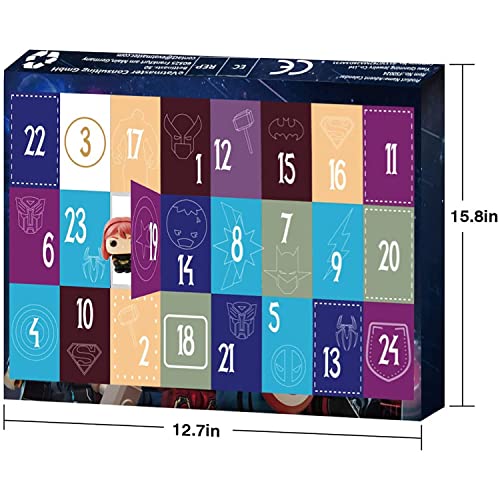 KFGJ Calendario de Adviento Marvel 2021, Calendario de Adviento SuperhéRoes, Caja Ciega de Juguetes,Caja Ciega Sorpresa, Juguetes de descompresión para niñas, niños