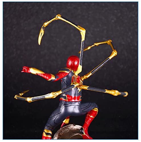 Ktimor Modelo de Iron Spiderman Modelo de Anime de los Vengadores Modelo de decoración de muñecas Figura de acción de los Vengadores Infinity War Iron Man Spiderman Anime Modelo Modelo de Personaje