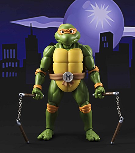 Las Tortugas Ninja Michelangelo Figura, 15 cm (Bandai BDITM095088)