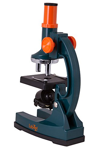 Levenhuk Microscopio LabZZ M1 para Niños con Kit de Accesorios (Incluye Pipeta, Muestras Preparadas, Portaobjetos Vacíos, Cubreobjetos, Etiquetas Adhesivas para Portaobjetos, Sal Marina)