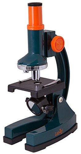 Levenhuk Microscopio LabZZ M1 para Niños con Kit de Accesorios (Incluye Pipeta, Muestras Preparadas, Portaobjetos Vacíos, Cubreobjetos, Etiquetas Adhesivas para Portaobjetos, Sal Marina)