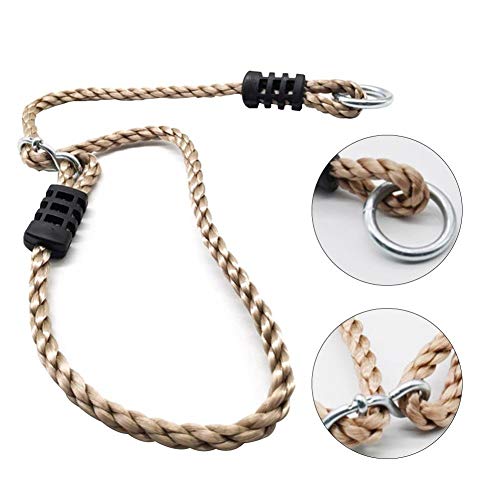 LHKJ 2Pcs Cuerdas para Columpio Hamaca Cuerdas Flexibles Ajustables para Columpio de árbol Columpio, Silla, Columpio Colgante, Fácil de Instalar