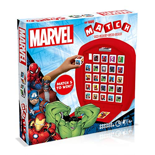 Match Marvel - Juego de Mesa de Top Trumps – Conecta en línea a 5 de tus personajes favoritos de Marvel