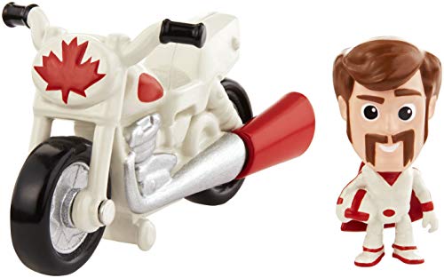 Mattel Disney Toy Story 4 Minifigura Duke Caboom con Moto, Juguetes Niños +3 Años (GCY50)