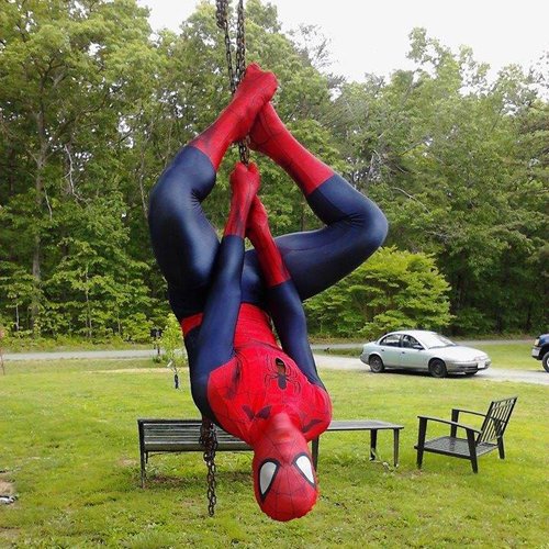 Morphsuits 'Spider-Man' - Disfaz Oficial, color Azul/ Rojo, talla L / 5'3" - 5'9" (159cm - 175cm) , color/modelo surtido