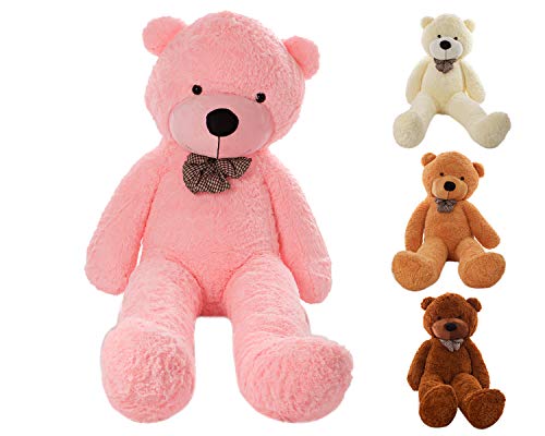 MyTeddyWorld Oso De Peluche Gigante 140-200 cm - Rosado 180 cm Grande Suave Osito De Felpa Regalo para Niños - Juegete De Peluche Ideal para Fiestas De Bodas Navidad Dia De San Valentin