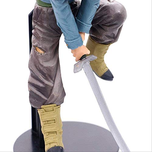 MYXFASITA Navidad Dolls Anime Dragon Ball Z Trunks Super Saiyan Slashing Hope Sword Jump Up Combat Ver. Figurine Articulée Future DBZ Goku Trunks 20 Cm OEI8