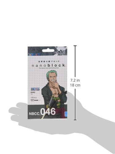 nanoblock NBCC046 Zoro Juguete, multicolor (Kawada , color/modelo surtido