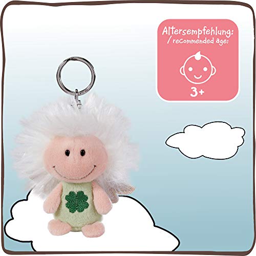 NICI Llavero ángel de la guarda con símbolo de trébol 7cm, verde (46123)