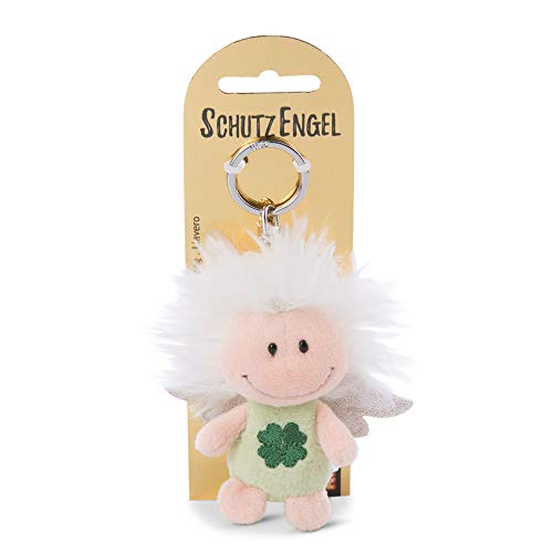 NICI Llavero ángel de la guarda con símbolo de trébol 7cm, verde (46123)