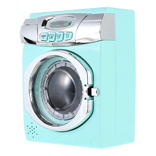 non-branded Juego de Simulación Lavadoras Juguete Plástico Juego de Roles Limpieza Lavadora Juguete Electrónico con Luces de Acción Realistas Sonidos para Niños sin Batería