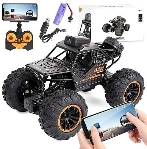 Nsddm Rc Remoto de coches de coches de control con 72 0p HD FPV Cámara, 1/18 Escala Off-Road de control remoto Sensor de la gravedad de camiones rc camiones, carros de monstruo alta velocidad for adul