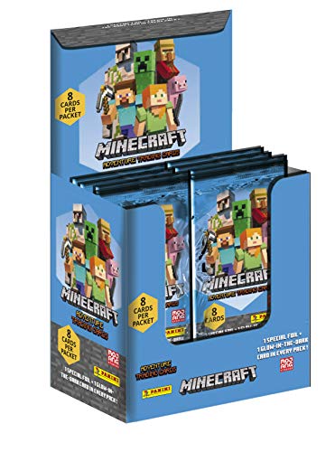 Panini France SA Minecraft Trading Cards - Caja de 36 fundas
