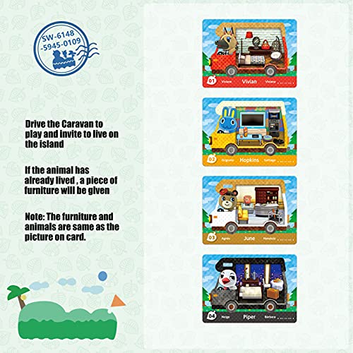 Paquete de 46 mini tarjetas NFC para serie 1-4 (set A #1-36 + RV #1-4 + S#1-6)
