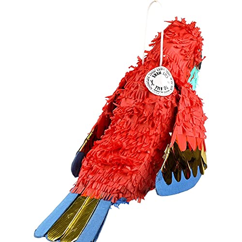 Pequeña Piñata de Loro para fiestas de Piratas en cumpleaños, 37 cm x 35 cm x 15,2 cm