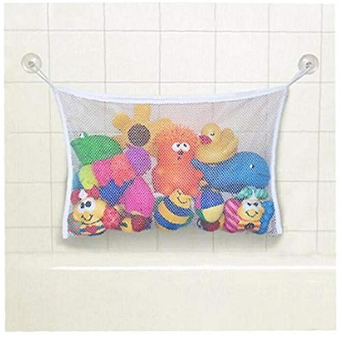PiniceCore 1pcs De Malla Basket Baby Kids Bañera Juguete De Red Portaobjetos Plegable Bolso Colgante Organizador para Baño