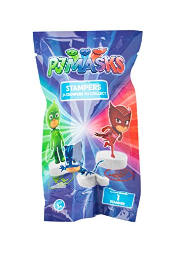 PJ Masks- Stempel mit Sello con Figura 3D, Color carbón (Joy Toy AG 50050)